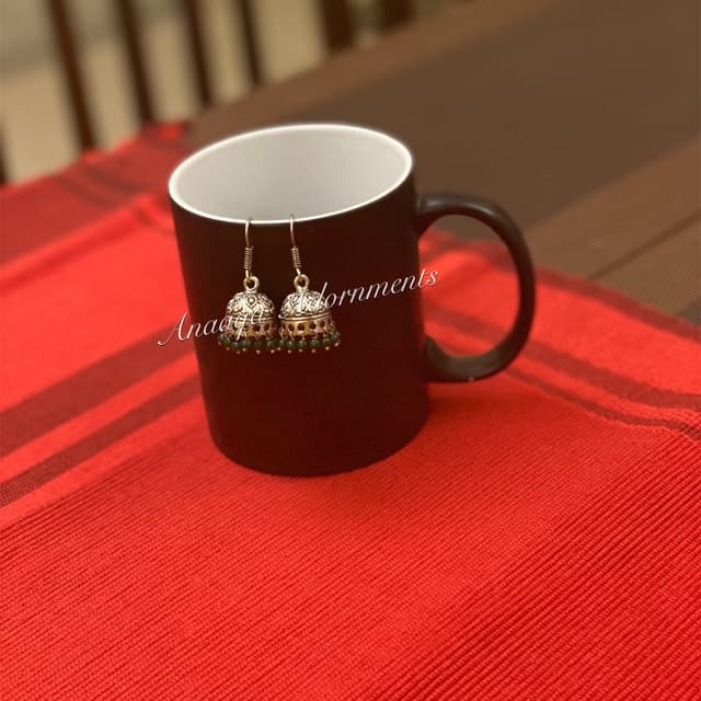 Antique Jhumki Green