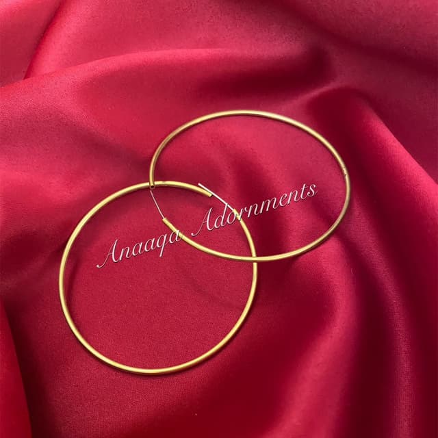 Plain Hoops-Golden