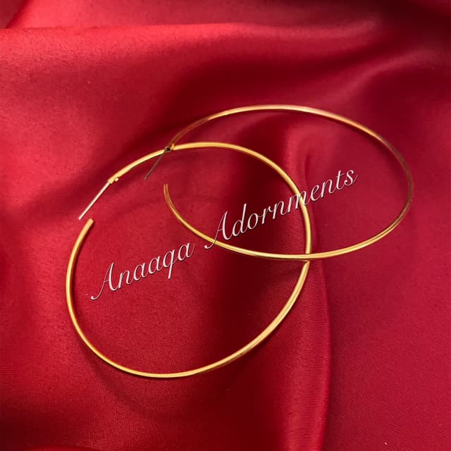 Plain Hoops-Rose Gold